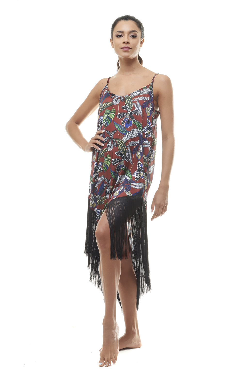 Orchid Fringes Dress
