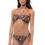 Open Bandeau Bikini Central African/Ethnic