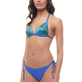 Triangolo Pushup Paillettes Pavone