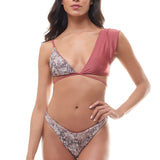 Bikini Bralettina Paillettes Pitone